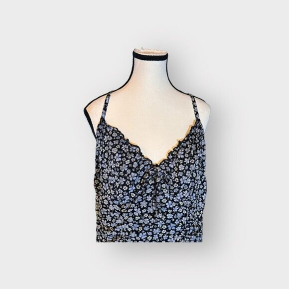 Women’s Divided by H&M XL Black Floral Print All Over Ruched Bodycon Dress - Picture 10 of 13